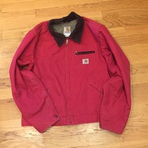 Magenta Carhartt Women’s crew neck lined coat